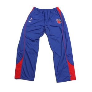 Vtg New Reebok Mens 3XL Detroit Pistons Pants Blue
